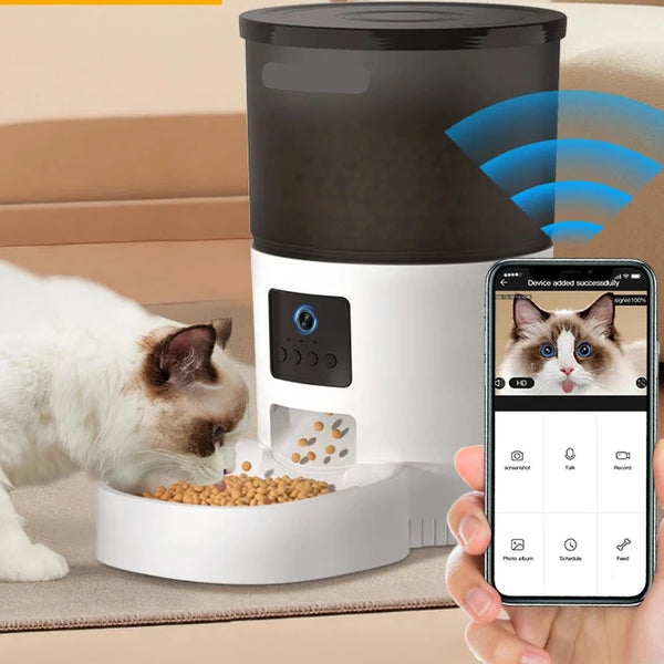 Automatic Pet Feeder with Camera  Smart Voice Recorder